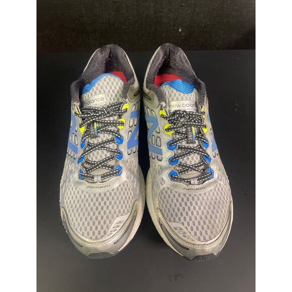 New Balance Men\'s Silver & Blue Sneakers Size 12 SKU 1925 main image 4